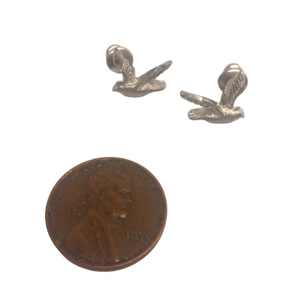 SS 925  🕊Seagull Stud Earrings - Picture 3 of 6